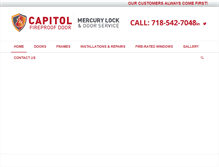 Tablet Screenshot of capitolfireproofdoor.com